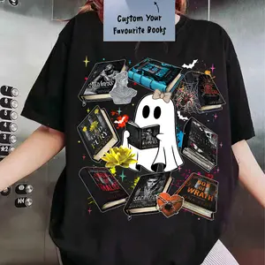 Custom Sweatshirt Halloween Of Your Favorite Books ,Custom  Reading Books Halloween T-shirt,  Custom Books Collection T-shirts, Book Sweatshirt, Dark Romance Hoodie, I Love You Booktok Sweater ,Book Lover Gifts Womenswear Tops Customized Casual Crewneck