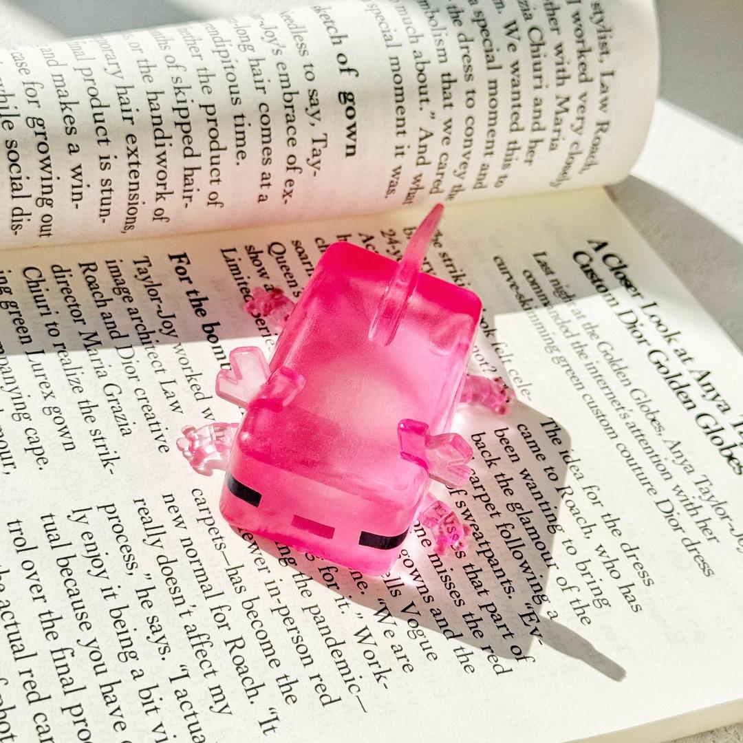 1pc Cute Pink Cartoon Animal Squeeze Toys, Slow Rebound Textured Sensory Fidget Toys for Relax, Classroom Office Party Favors Perfect Gift for Kids Teens Boys Girls