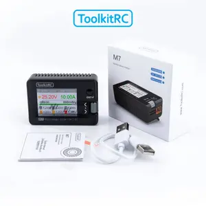 ToolkitRC M7 200W 10A 1-6S Balance Charger, Multifunctional RC Battery Charger Discharger with 2.0" IPS Display, High Precision Balancer for LiPo LiHv LiFe Lion NiMh Pb Drone FPV Car Boat Battery