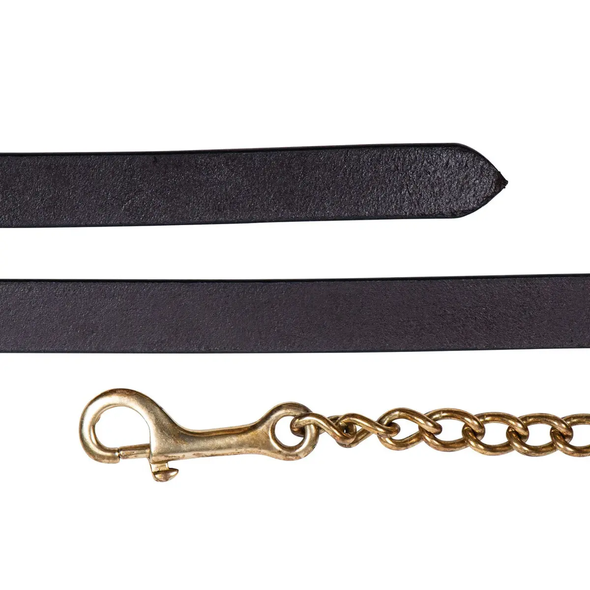 Heavy Duty Chain, 24-Inch Hand-Welded Half-Inch Wide Solid Brass Chain with Lustrous Shine for Horse Training