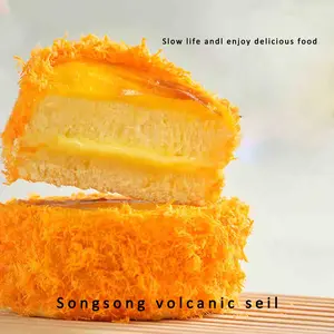Fused Flavors Combo Snack Pack: Rich Cheesecake + Golden Pork Floss Sausage-Egg-Cheese Croissant Sandwiches, Room-Temp, Low Sodium, Creamy Texture, Culinary Artistry, Delicious Food, Eggs