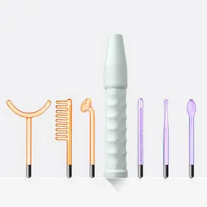 Skinkl Professional High Frequency Wand with Argon & Neon Applicators Anti-Aging and Anti-Acne