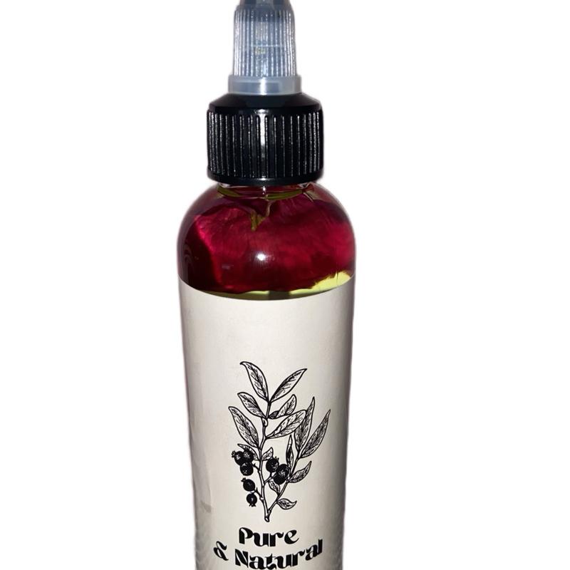 Natural rose oil for hair growth using 100% natural ingredients. Hydrate and Moisturizing natural rose oil. Gentle Haircare