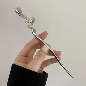 Punk Metal Hair Stick for Buns - Chinese Style Hairpin Hair Accessories for Women