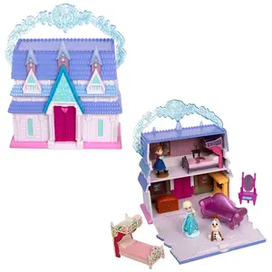 Disney Store Anna and Elsa Arendelle Castle Micro Play Set – Frozen – Disney Once Upon a Story