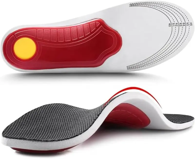 Steady Step Insoles, Plantar Fasciitis Arch Support Orthotic Insoles for Men - Gel Insole| Arch Support Flat Feet Heel Pain Fallen Arches Shock Absorption Insole for Women & Men