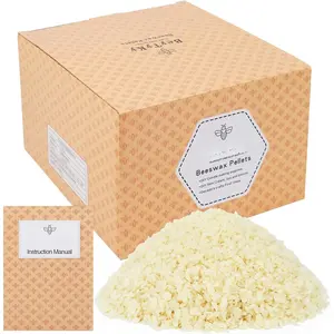 10Lb  White Beeswax Pellets - Beeswax for Candle Making Triple Filtered Candle Wax for DIY Cream, Lip Balms, , and Soap Making Supplies,  Grade Easy Melt Pure and  BeesWax