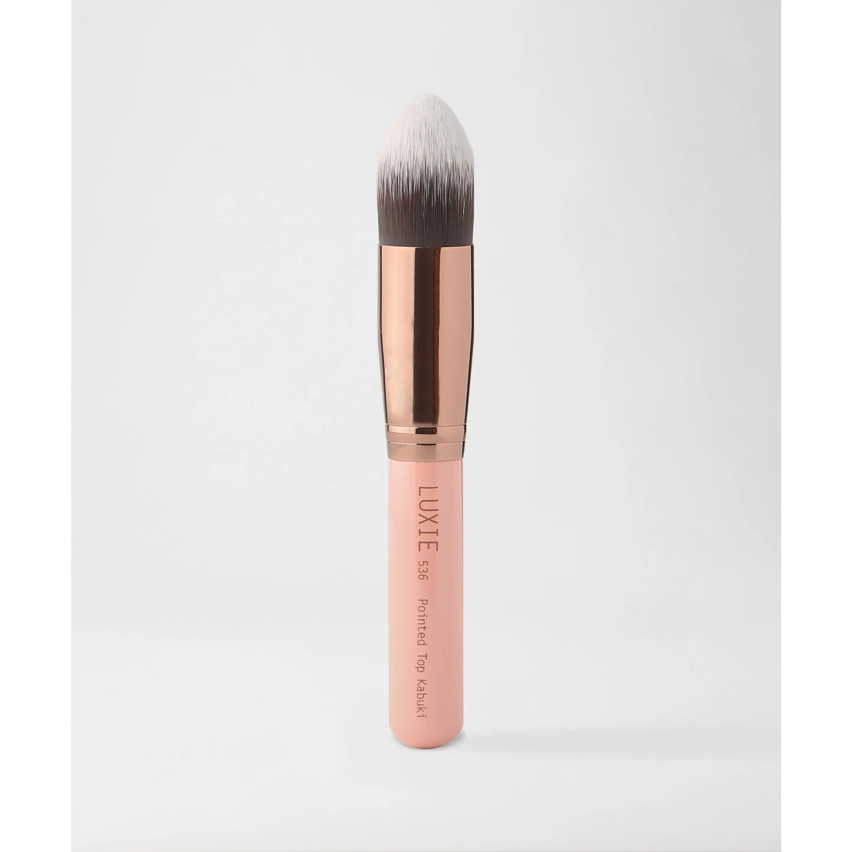 LUXIE 536 Makeup Brush - Pointed Top Kabuki Brush - Rose Gold