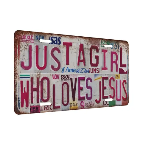 Vintage Aluminum Wall Art Sign - Lightweight Biblical Themed Home Signage, Faith + Fun Combo Message, Bedroom Decor, Teacher Gift, Display Plaque