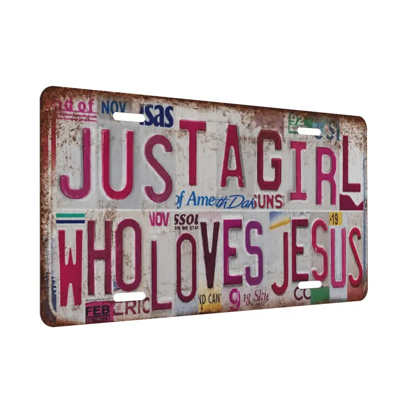 Vintage Aluminum Wall Art Sign - Lightweight Biblical Themed Home Signage, Faith + Fun Combo Message, Bedroom Decor, Teacher Gift, Display Plaque