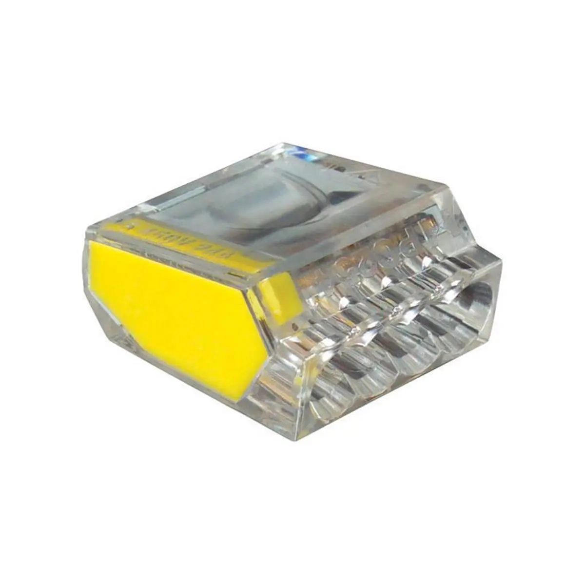 Gardner Bender 4-Port Pushgard Push-in Wire Connector, 1000V Max, Compact, Stainless Steel Springs, Simplified Insertion, Pullout Restriction, Color-Coded Panels, Copper-to-Copper Connections for Boating Water Sports, Voltage Check, Continuity Test Point