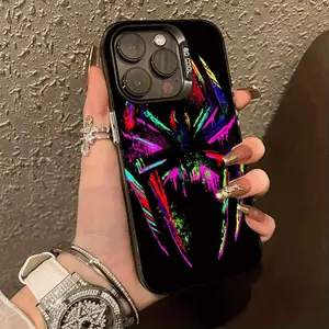 Creative Spider Pattern Case for iPhone 16 Pro Max 15 Plus 14 13 12 11 XS XR Pattern Drop Protection Shockproof Soft Silicone smartphone Cover Gifts for women men girls boys Screen Protector Cellphone