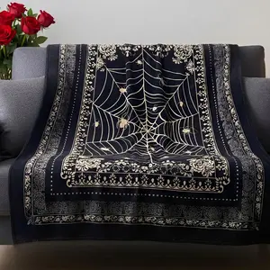 Gothic Valentine's Day Gifts Gothic Spider Web Fannel Blanket Goth Valentines Decorations Victorian Style Goth Throw Blanket Whimsigoth Home Decor for Couch Bed Chair Dorm Witchy Room