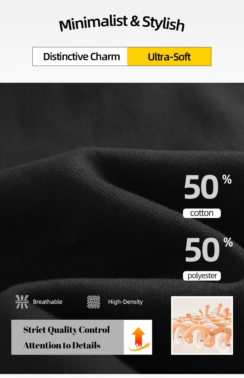 Men's Hoodie Cotton Blend Long Sleeve Pullover Regular Fit Soft Breathable Durable Everyday Comfort Machine Washable Casual Outdoor Urban Street Wear