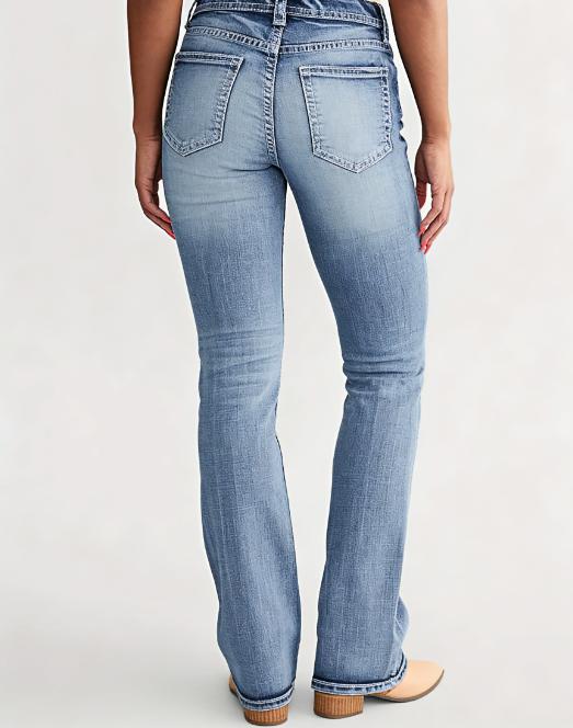Micro stretch denim jeans - comfortable, soft, breathable, suitable for casual denim women's clothing