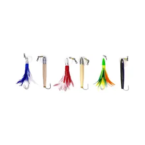 Cedar Plug–Tuna Feather Trolling Lures Combo C