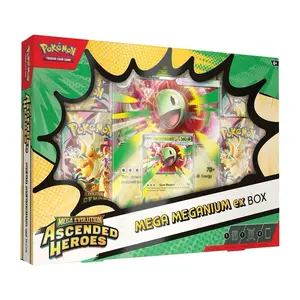 Mega evolution ascended hero’s mega meganium ex box, Collectible Trading Cards, Authentic Collectible Cards
