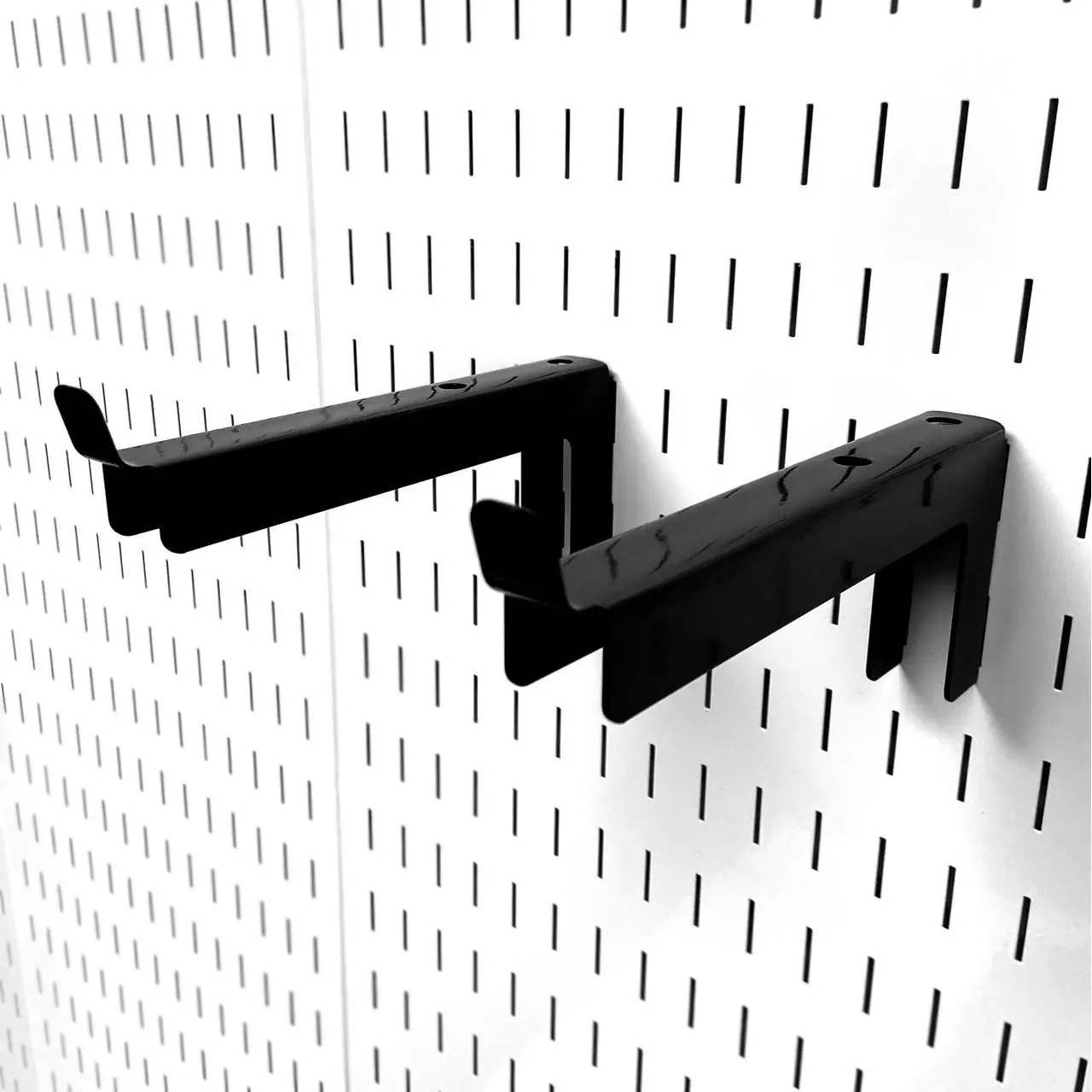 8in Long Heavy Load Sturdy Pegboard Wall Hook Pair - 10-SAS-0108