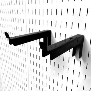 8in Long Heavy Load Sturdy Pegboard Wall Hook Pair - 10-SAS-0108