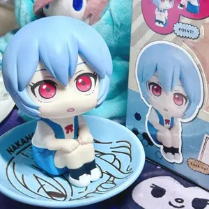 New Neon Genesis Evangelion Anime Figure EVA Ayanami Rei Asuka LookUp Q Version Model Desktop Ornament Gift Doll Toys