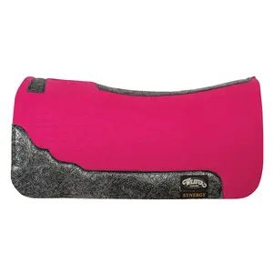 Limited Edition Saddle Pad: Pink, Black & Silver Wear Leather
