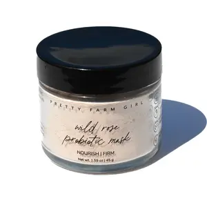 [Pretty Farm Girl] Wild Rose + Honey Probiotic Mask – Brightening & Balancing Skincare (2 oz / ~57 g)