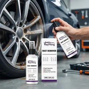Car Wheel HUB Rust Remover, Car Wheel HUB Cleaning Freshener, Surface Iron Powder Rust Stain Cleaner, Automotive Maintenance Essential