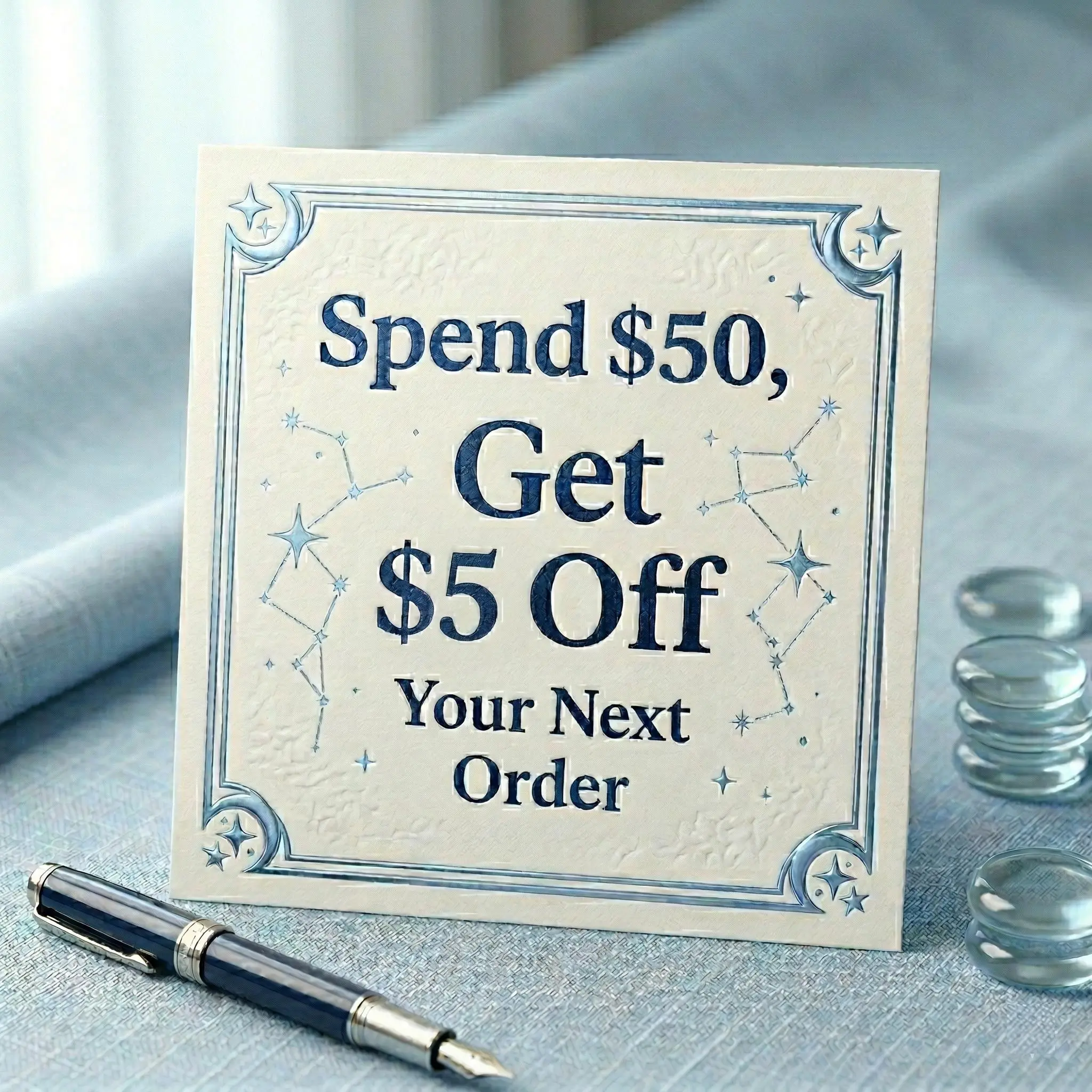 5. Spend $50, Get $5 Off Your Next Order