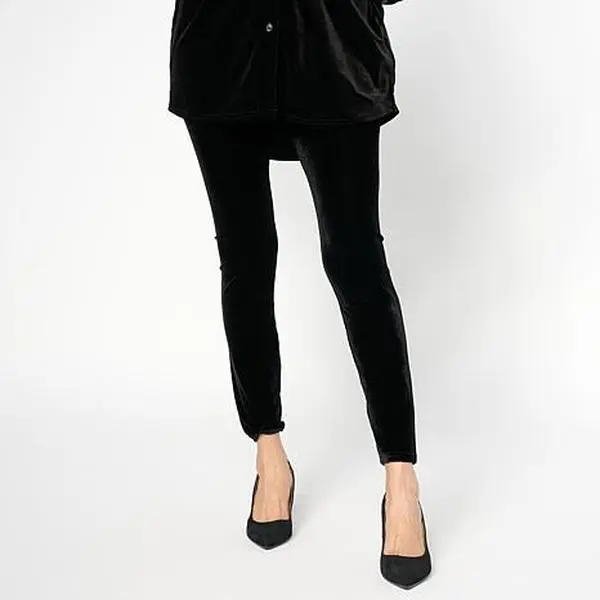 Hue High-Rise Velvet Legging