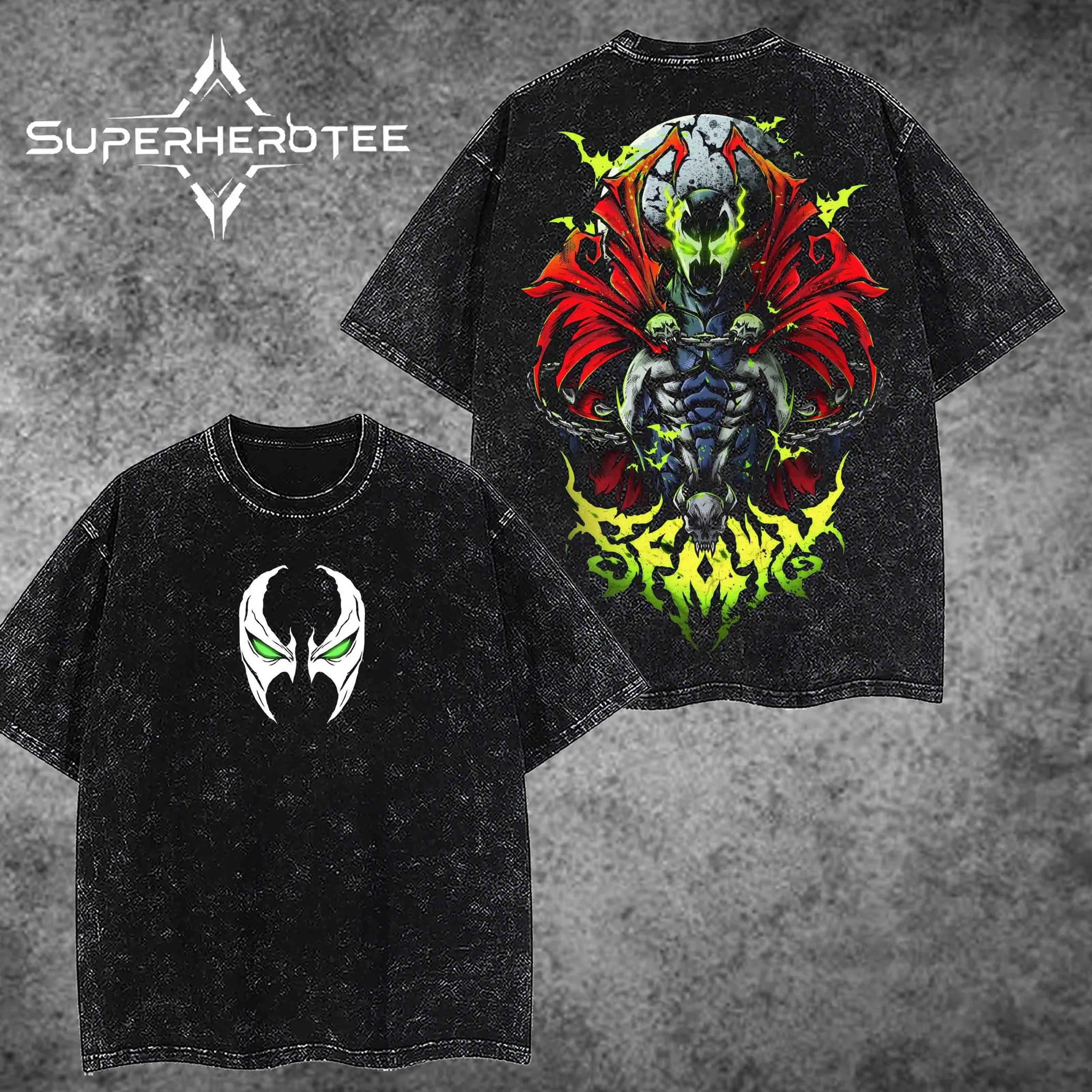 [ superhero tee ] Spawn Hero New /#2026  Menswear Gift for Movie Fans Top Apparel Classic Oversized Seamless Simple Straight Man Designer Shirts Men's Regular Fit Floral Print Tee Heavyweight Cotton T-Shirts Featuring Epic Panther Design