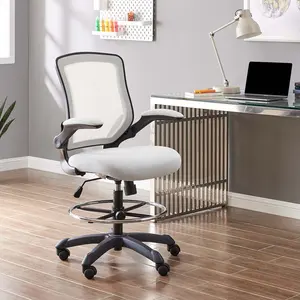 Modway Veer Drafting Chair in Gray