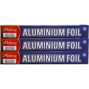 75 Feet Long Heavy Duty Aluminum Foil Wrap Suitable for Cooking Roasting Baking BBQ and Family Parties (3 PACK)