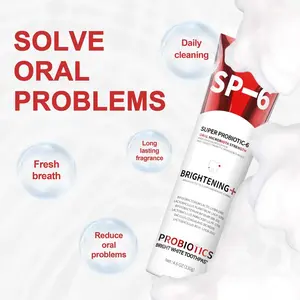 Super Probiotic Toothpaste (Spring Mint Burst) – Strengthens Enamel | Brightens Smile | Long-Lasting Freshness - 12-Hour Long-Acting Antibacterial Freshness