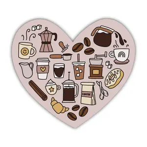 Coffee Heart Sticker Coffee Heart Sticker