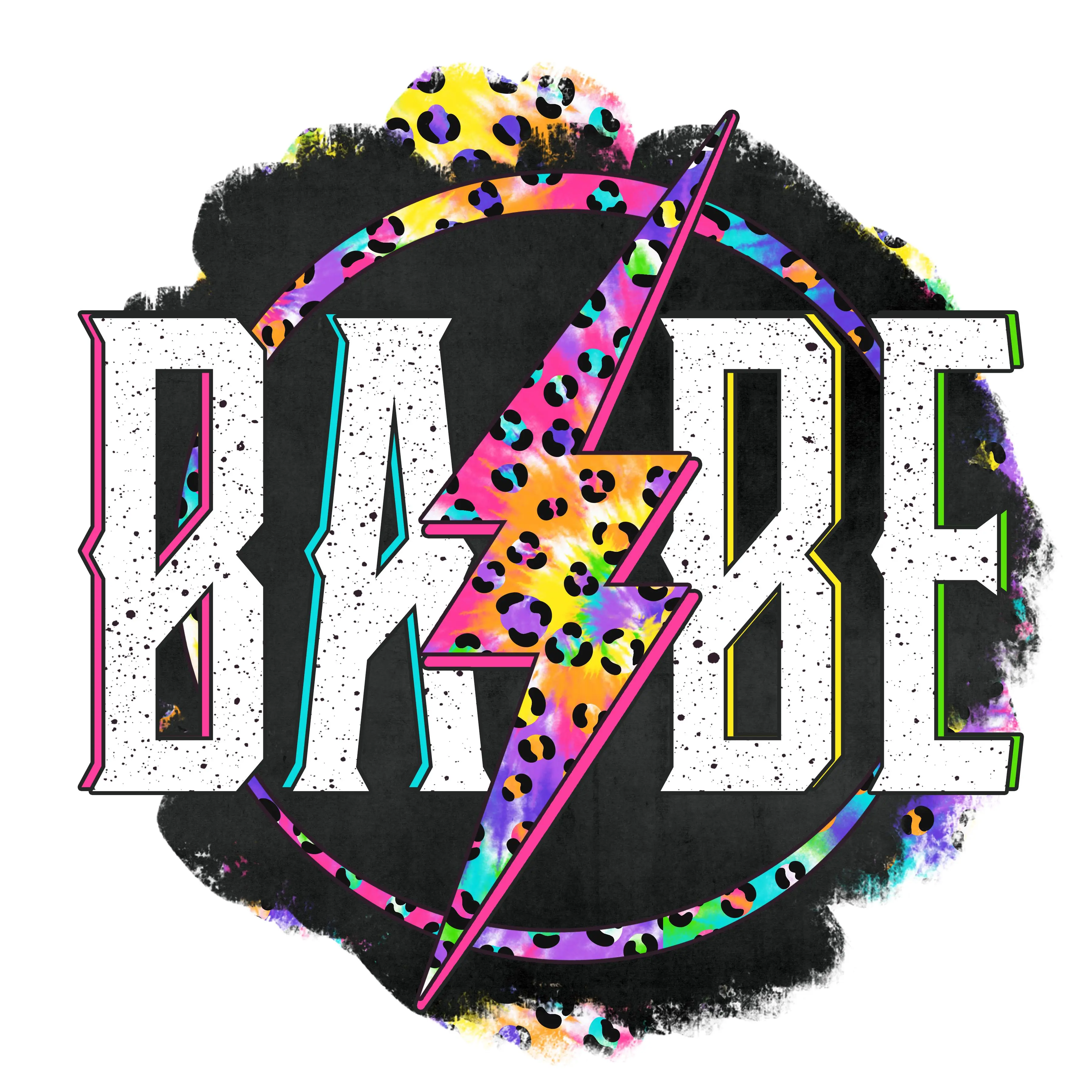 Direct to Film Transfer Paper - Full-Color Vibrant Rainbow Leopard Babe Graphic DIY Material, 8 Inches Youth & 12 Inches Plus Size Supply with Excellent Stretch for Baby/Toddler Toys & Hobbies Projects