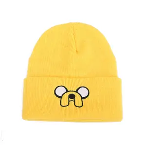Embroidered Knitted Hat Cartoon Couple Hat