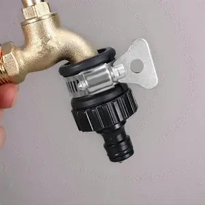 Universal Quick-Connect Hose Adapter, Robust & Easy-fit Hose Adapter for Car Wash & Garden Irrigation, Water Hose Nozzle, Garden High Pressure Hose Metal, Garden Hose Connector