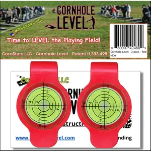 Cornhole Board Level Accessory - 2 Pack - Red