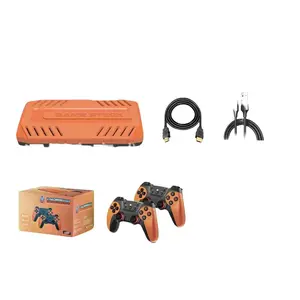 U36 Home Game Console High Definition 2.4G Wireless Retro PSP X2 Pro TV Game Console Handheld Game Players 2025 Full HD HDMI Transmitter Receiver Charging Case Cleaning Kit USB Mobile Phone Receiver Kids Pink 10