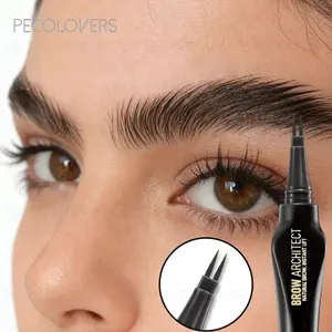 Long-lasting Eyebrow Pencils, Binary Fork Eyebrow And Eyeliner Pencils,Waterproof, Sweat-proof for Lazy Wild Eyebrows, Cosmetic