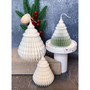 Festive Origami Tree Candles | Holiday Glow