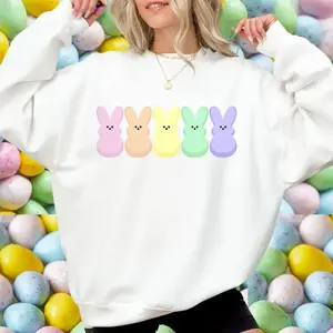 Peep My Sweatshirt, 2026 Easter Sweatshirt, Candy Peeps Sweater, Egg Hunt Shirt, Spring Room Mom, Christian Spring, Eggs And Bunnies, Pastel Easter, Rainbow Easter Sweatshirt
