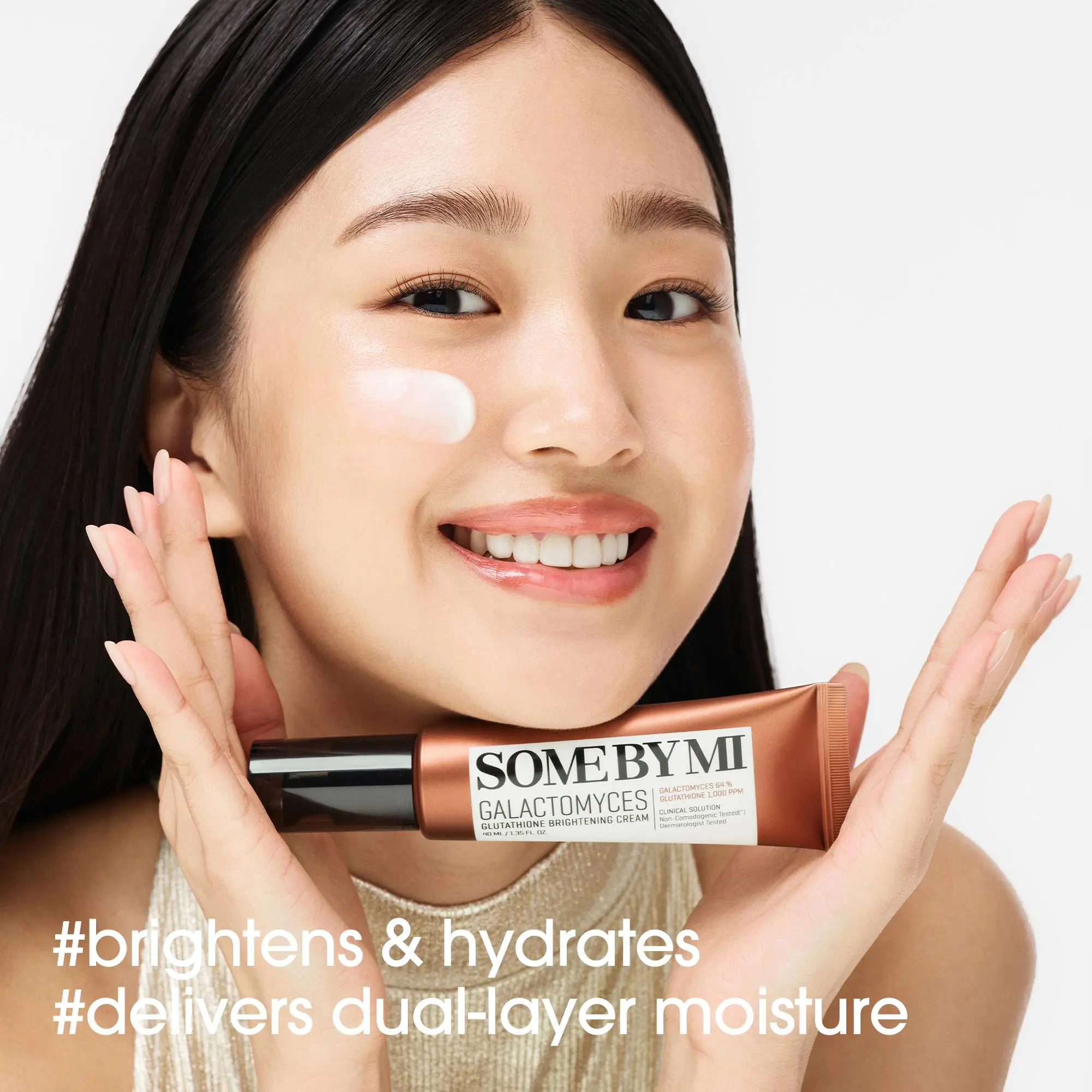 glutathione glow cream Galactomyces Glutathione Glow Cream 1.35oz - Korean Skincare - Hydrating Hyaluronic Acid Face Moisturizer for Smooth & Radiant Skin