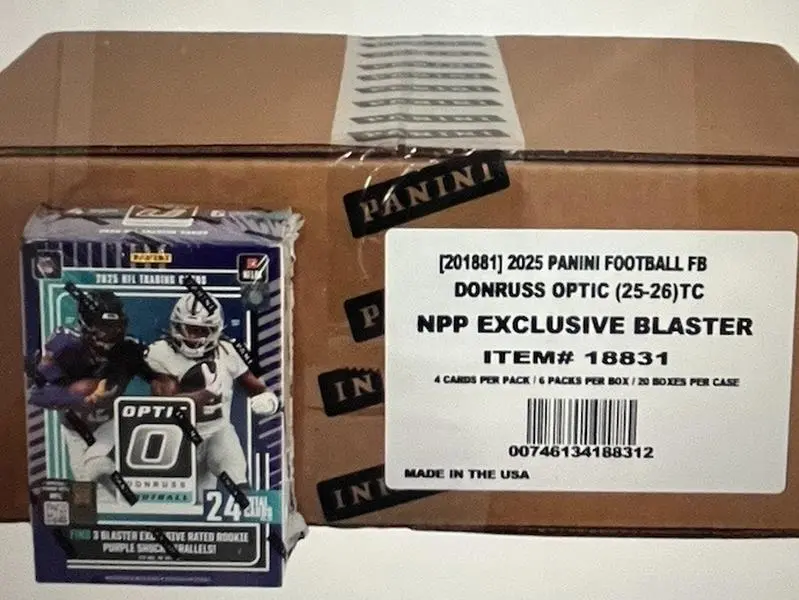 PYT #35 Donruss Optic Blaster Case 20x Blaster Boxes THIS IS A CARD BREAK, CASE AND ALL 20 BLASTER BOXES WILL BE OPENED LIVE AND YOU WILL BE SHIPPED CARDS FOR WHATEVER TEAM HAS BEEN PURCHASED, NO SEALED BOXES WILL BE SHIPPED