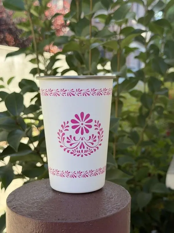 Stainless Steel Cup Talavera Design 16oz