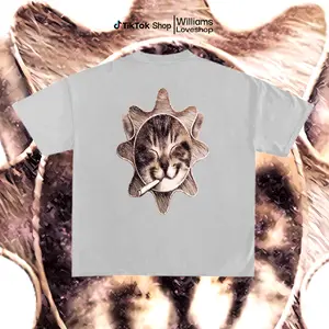 Che Sun Cat Kitten Tee Shirt - OSAMASON Unisex Heavy Cotton Tee