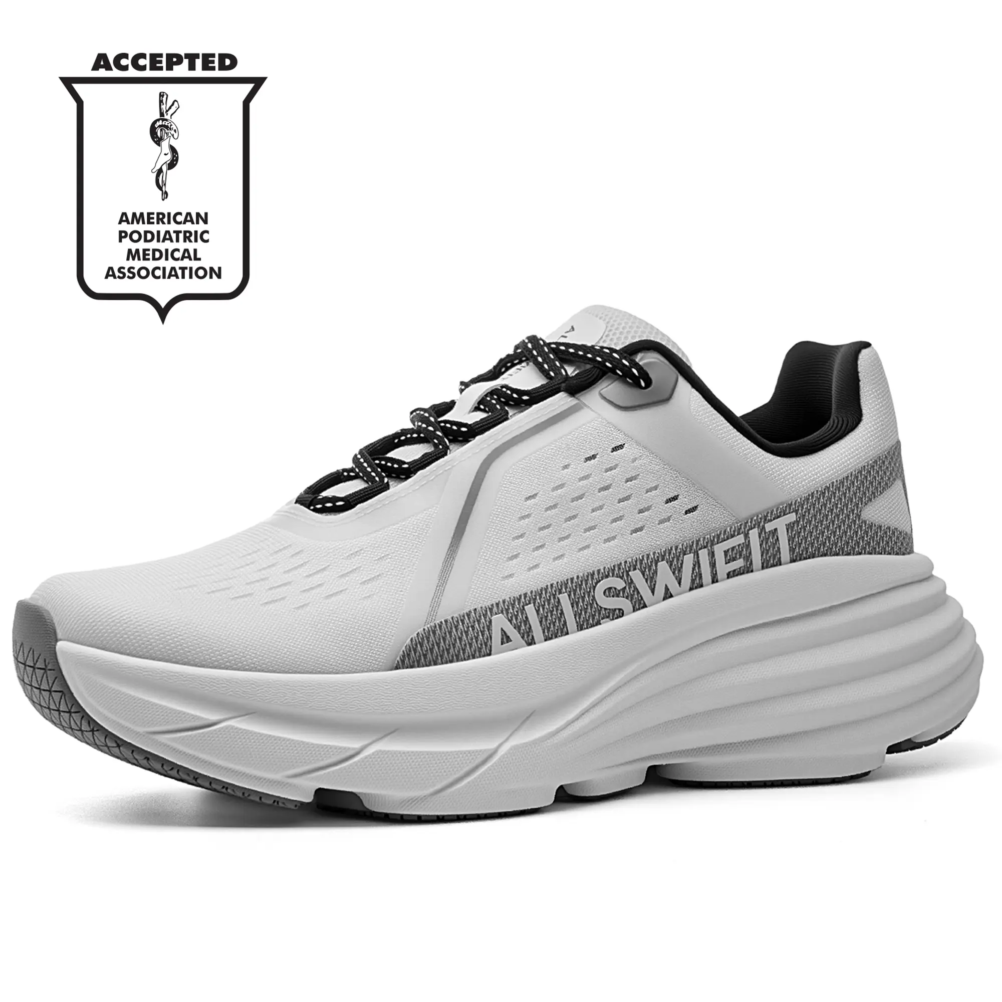 ALLSWIFIT Women's Foam 57% Impact Cushion Sneakers - Lightweight, Breathable, Non-Slip Sporty Running Shoes for Gym, Commuting (Summer Travel Camping Essentials)