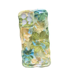 Oil paint floral lotus Iphone  case