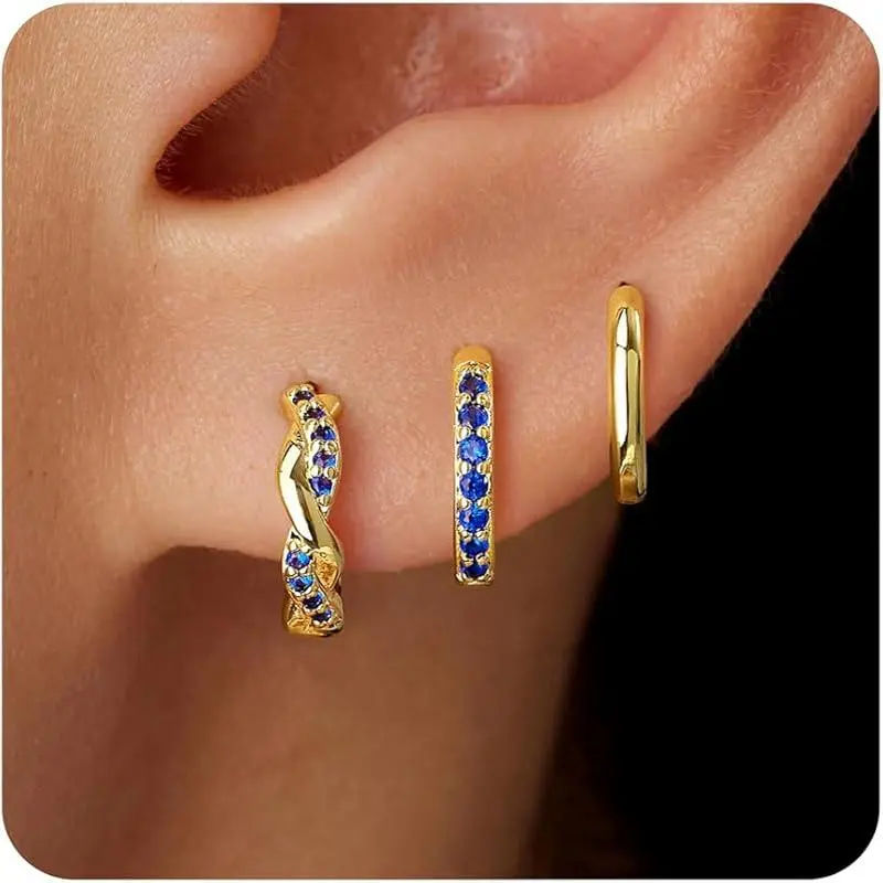 Gold-09 September Sapphire Hoop