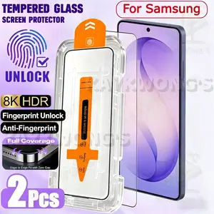 KAYKWONG'S 2-Pack Ultra HD Tempered Glass Film for Samsung Galaxy S22 S22+ S23 S23+ S24 S24+ S24U S25 S25+ S25U S25Edge S25FE S26Ultra S26Plus , 9h+ Hardness, Scratch-Resistant, Anti-Fingerprint, High Clarity